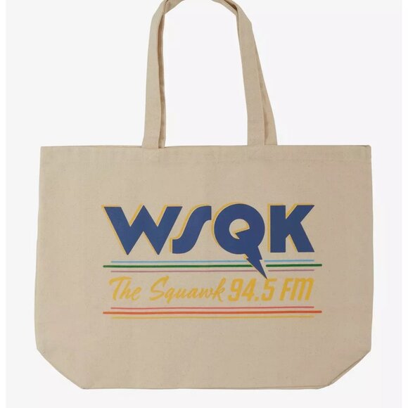 Handbags - Stranger Things WSQK The Squawk Canvas Tote — BoxLunch Exclusive NWT